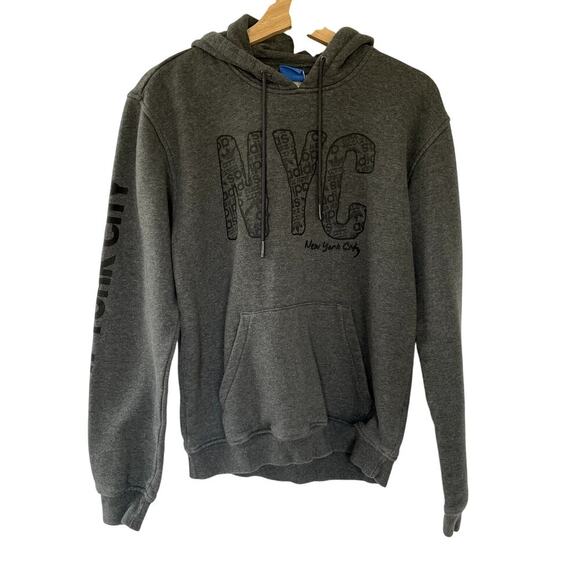 adidas Other - Adidas NYC New York City gray hooded sweater hoodie men's size small cotton